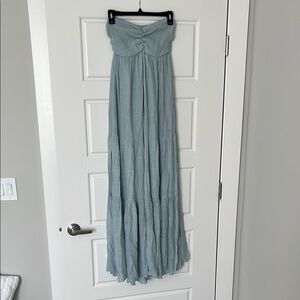 Elegant Blue Maxi Skirt